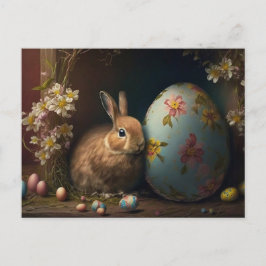 Cartão Postal Felz pascoa deseja PostCard