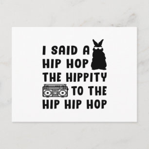 Cartão Postal felz pascoa Hip Hop Bunny Páscoa Engraçada Ideia d