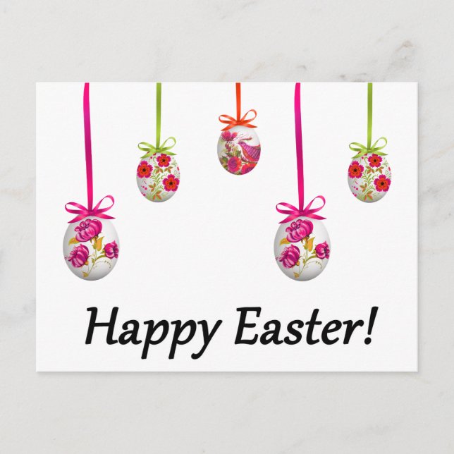 Cartão Postal Felz pascoa! (inspirado na Ucrânia) (Frente)