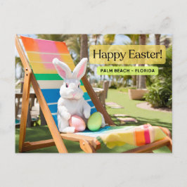 Cartão Postal Felz pascoa Palm Beach