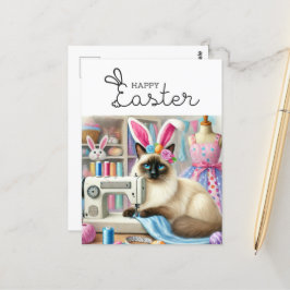Cartão Postal Felz pascoa para gatinhos