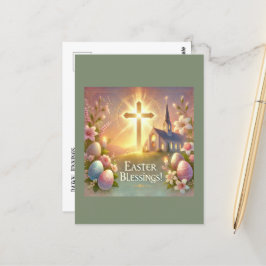 Cartão Postal "Felz pascoa: Um dia de amor e riso"