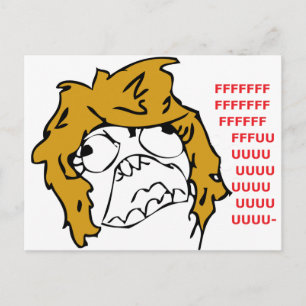 Cartão Postal Female Rage