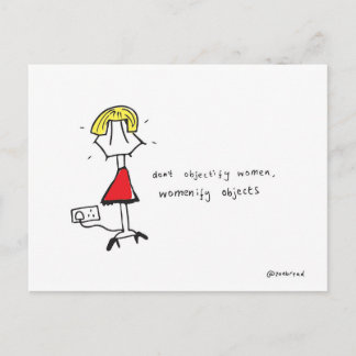 cartão postal feminino