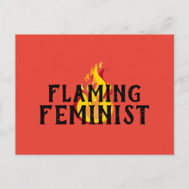 Cartão Postal Feminismo Apagante RBG Feminismo Chama 20 Desenho