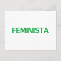 Feminista, Feminista em espanhol verde branco mode