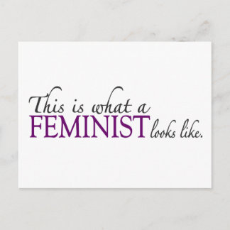 Cartão Postal Feminista Parece