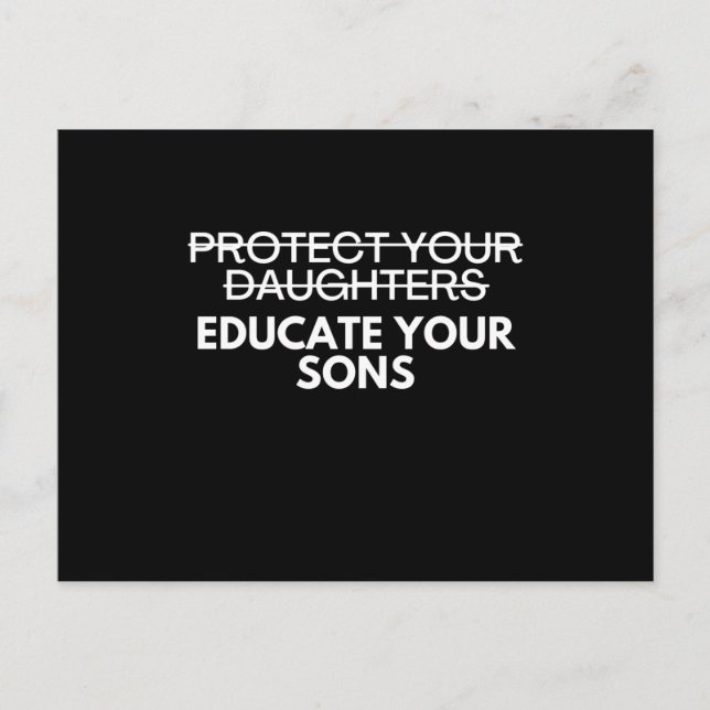 Cartão Postal Feminista Pró Escolha Direitos do Aborto (Frente)