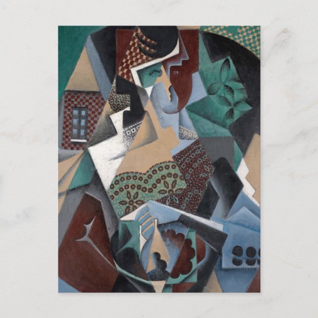 Cartão Postal Femme au Compotier por Jean Metzinger (Frente)