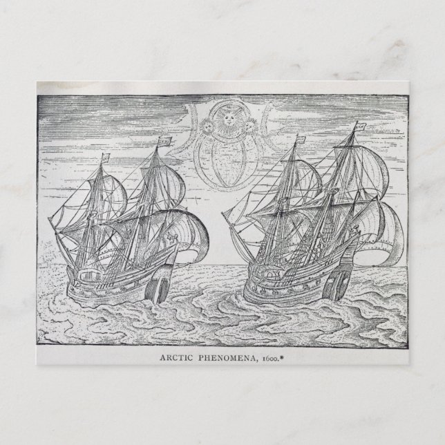 Cartão Postal Fenômeno Árctico" (Frente)