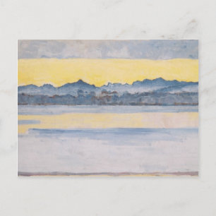 Cartão Postal Ferdinand Hodler - Lago Genebra com o Monte Branco