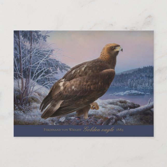 Cartão Postal Ferdinand von Wright Ouro eagle 1884 CC0314 (Frente)