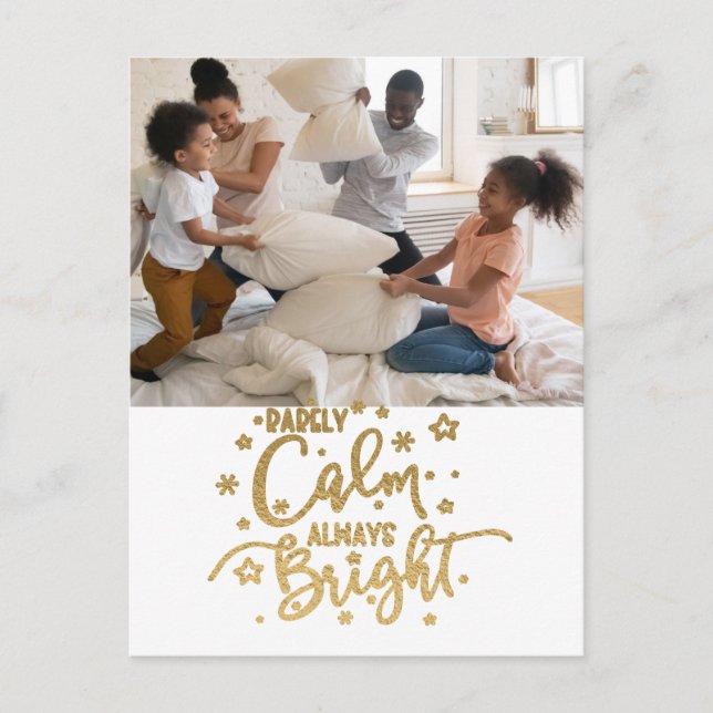 Cartão postal Feriado 2 Foto Raramente Calmo (Frente)