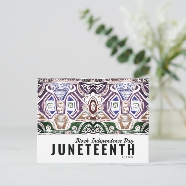 Cartão Postal Feriado Afro-Americano (Em pé/Frente)