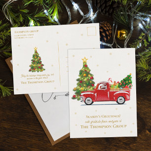 Cartão Postal Feriado Comercial da Árvore de Natal do Caminhão V
