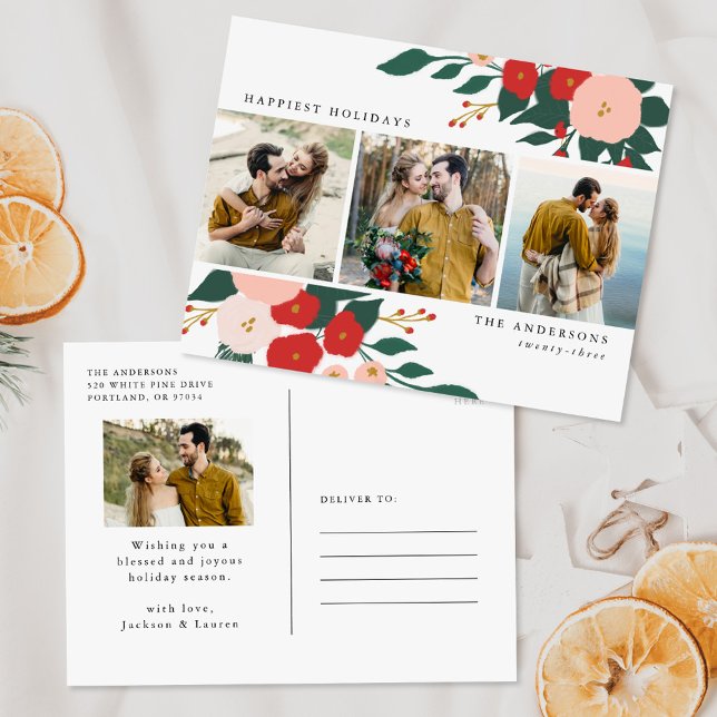 Cartão Postal Feriado de 4 Fotografias do Winter Botanicals (Criador carregado)