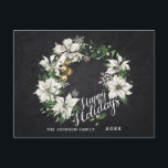 Cartão Postal Feriado de Feliz Natal Russo Minimalista<br><div class="desc">Cartão postal de Natal Mínimo Russo Feliz e Feliz.</div>