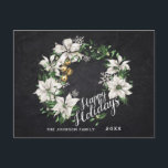 Cartão Postal Feriado de Feliz Natal Russo Minimalista<br><div class="desc">Cartão postal de Natal Mínimo Russo Feliz e Feliz.</div>