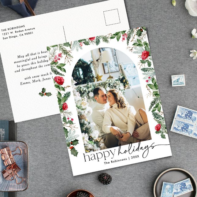 Cartão Postal Feriado de Fotografia do Arch 1 da Folhagem Botâni (Criador carregado)