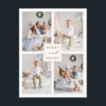 Cartão Postal Feriado de Fotografias com Feliz Dourada Elegante<br><div class="desc">Cartão-postal simples e elegante. Para personalização mais avançada deste design,  clique no link Personalizar Mais para alterar a fonte,  o tamanho,  a cor,  etc.</div>