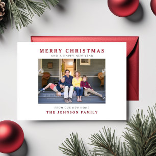 Cartão Postal Feriado de Fotografias em Movimento para o Natal e
