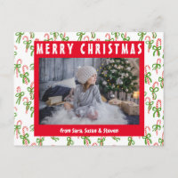 Feriado de Natal Bonito Canes de Natal PERSONALIZA