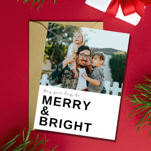 Cartão Postal Feriado de Natal da família de felizes brilhantes