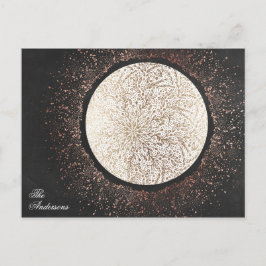 Cartão Postal Feriado de Natal em Estrela Dourada do Chalkboard