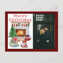 Cartão Postal Feriado de Natal em Foto