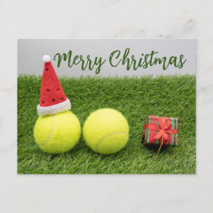 Cartão Postal Feriado de Natal Feliz de tênis