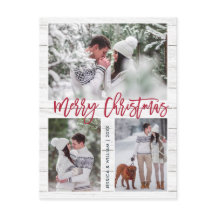 Feriado de saudação de 3 FOTOS para o Natal Russo