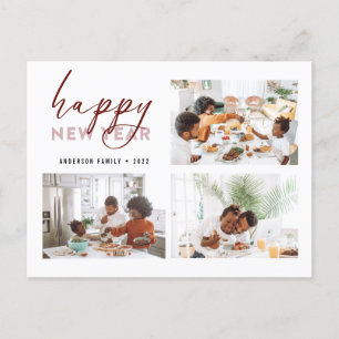 Cartão Postal Feriado em Fotografia do Feliz ano novo Elegante