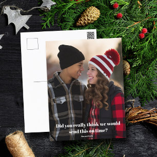 Cartão Postal Feriado Engraçado Feriado da Família de Natal Atra