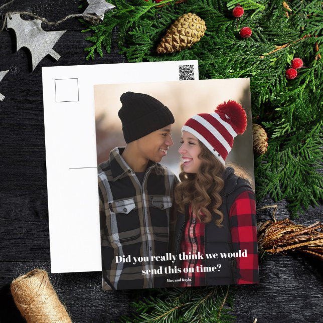 Cartão Postal Feriado Engraçado Feriado da Família de Natal Atra (Criador carregado)