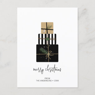 Cartão Postal Feriado moderno de Natal feliz