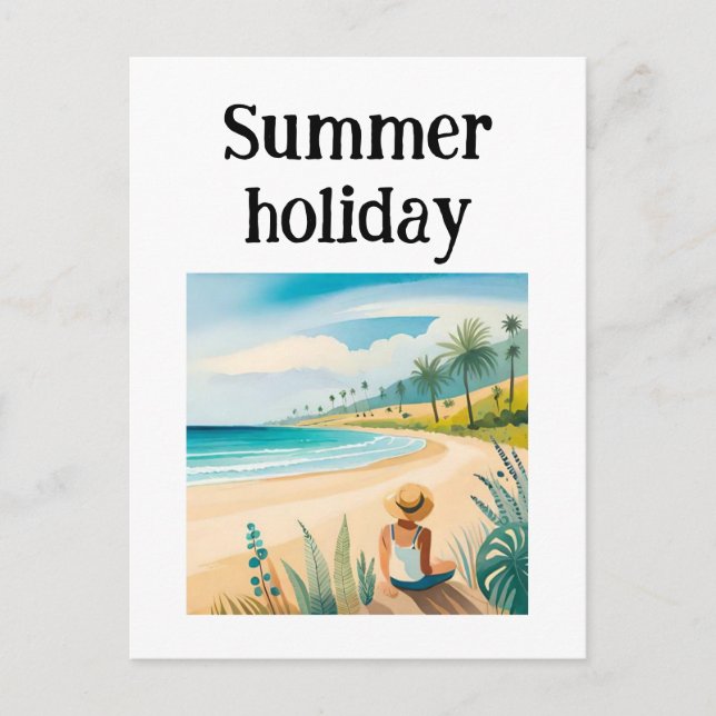 Cartão Postal feriado no Havaí (Frente)