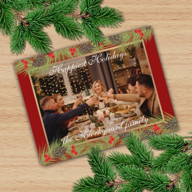 Cartão Postal Feriados de Feriados de Feriado Personalizados (Criador carregado)