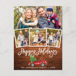 Cartão Postal Feriados Fotográficos do Caminhão de Vintagem de