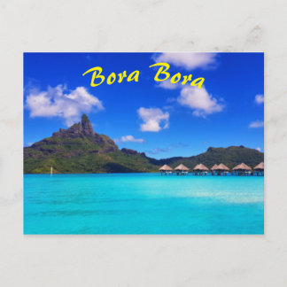 Cartão Postal Férias Cênicas de Bora Bora Tropical