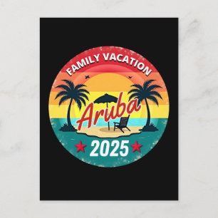Cartão Postal Férias da Família Aruba 2025