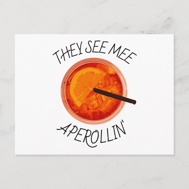 Cartão Postal Férias De Cocktail Engraçadas No Verão Bebe Itália (Frente)