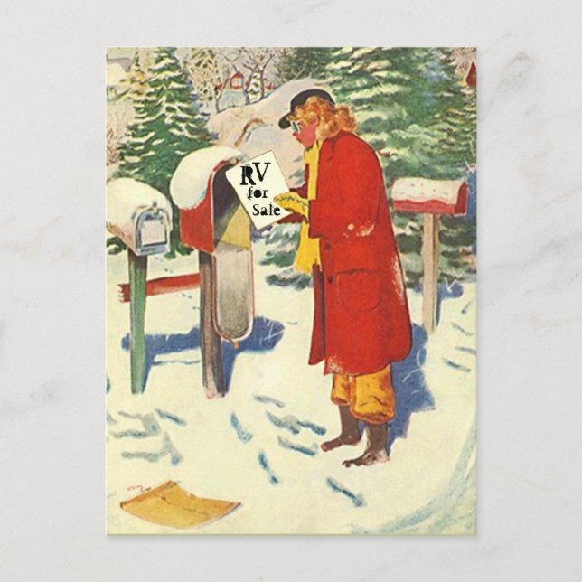 Cartão Postal Férias de Viagem de Campos RV de Planejamento de C (Frente)