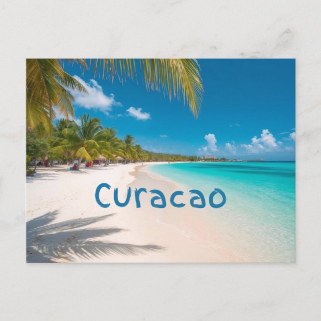 Cartão Postal férias em curaçao (Frente)