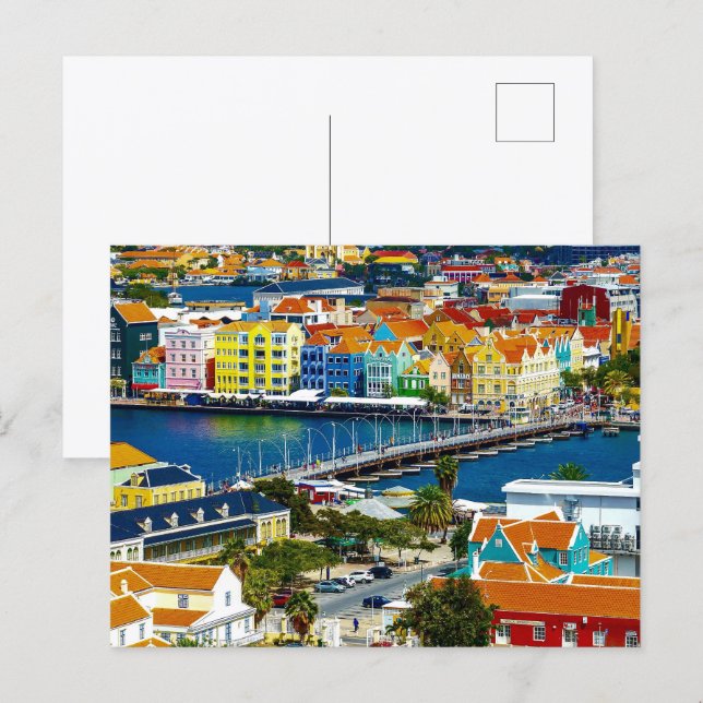 Cartão Postal Férias em Curaçao (Frente/Verso)