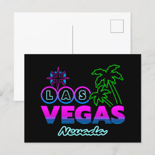 Cartão Postal Férias em Família - Lembrança da Viagem a Vegas -
