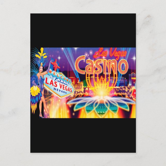Cartão Postal Férias em Las Vegas (Frente)