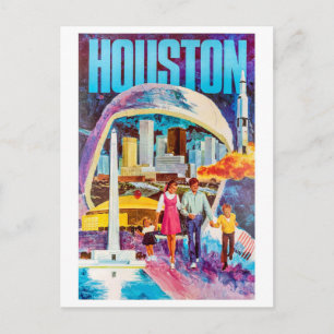 Cartão Postal Férias familiares na cidade de Houston, Texas