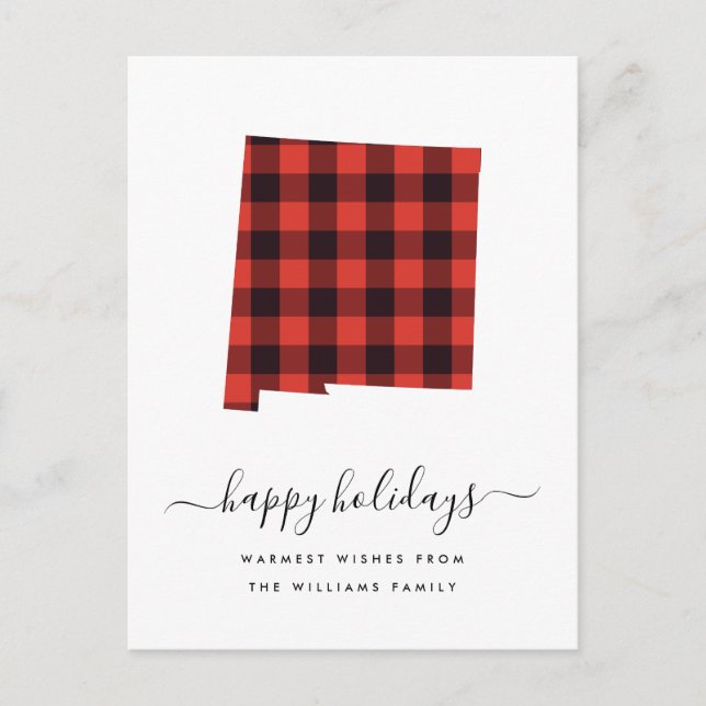 Cartão Postal Férias Felizes | Desejos Quentes Novo México (Frente)