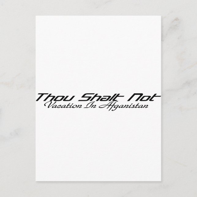 Cartão Postal Férias no Afeganistão (Frente)