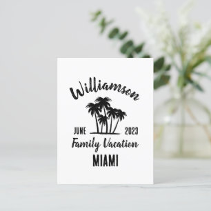 Cartão Postal Férias personalizadas em família